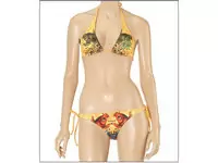 ed hardy femmes maillots de bain hardy8001-jaune-ed